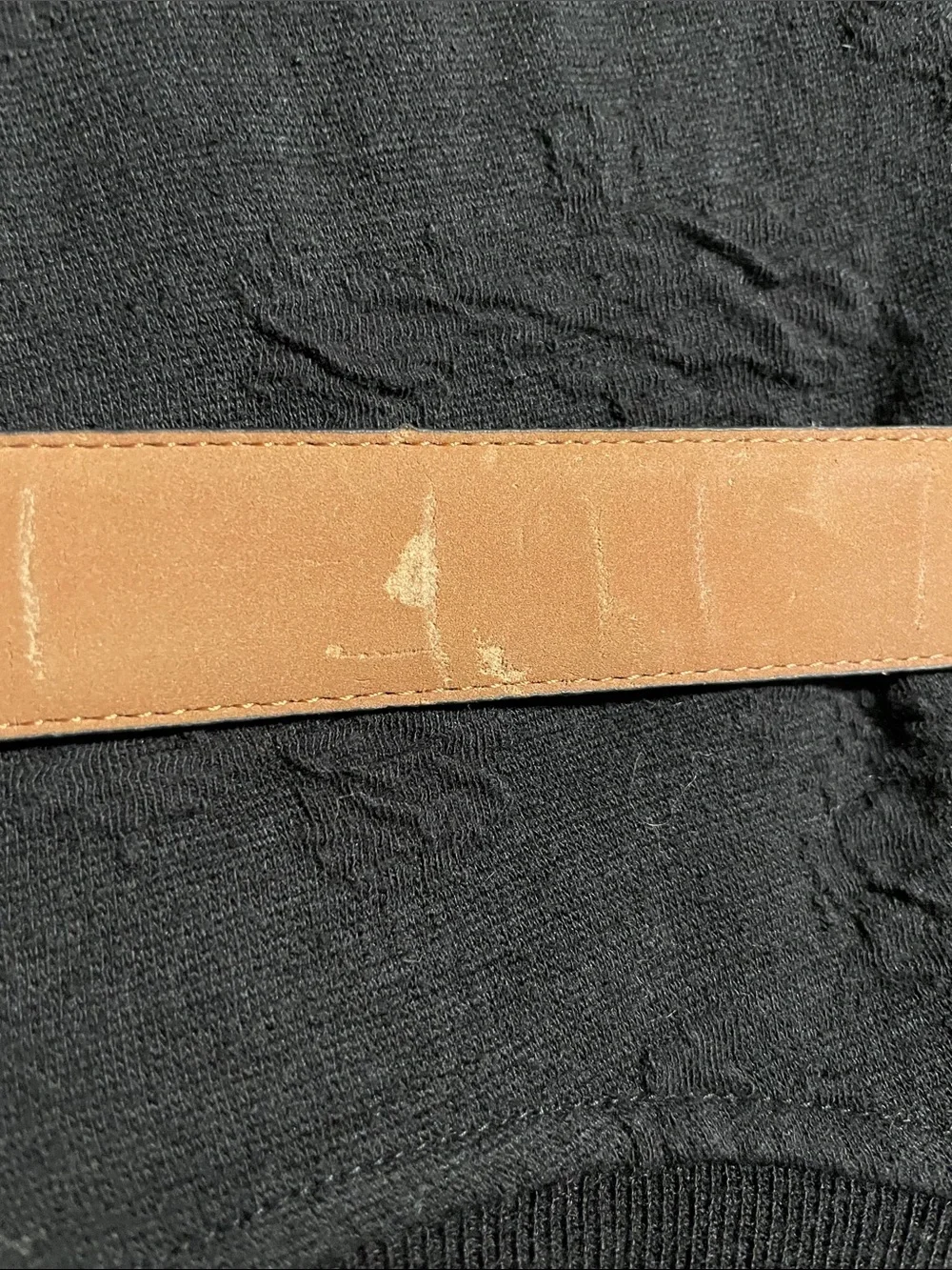 Neiman Marcus Classic Black Leather Men's Belt - 36
